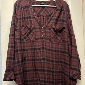 Plaid Red and Black Skirt